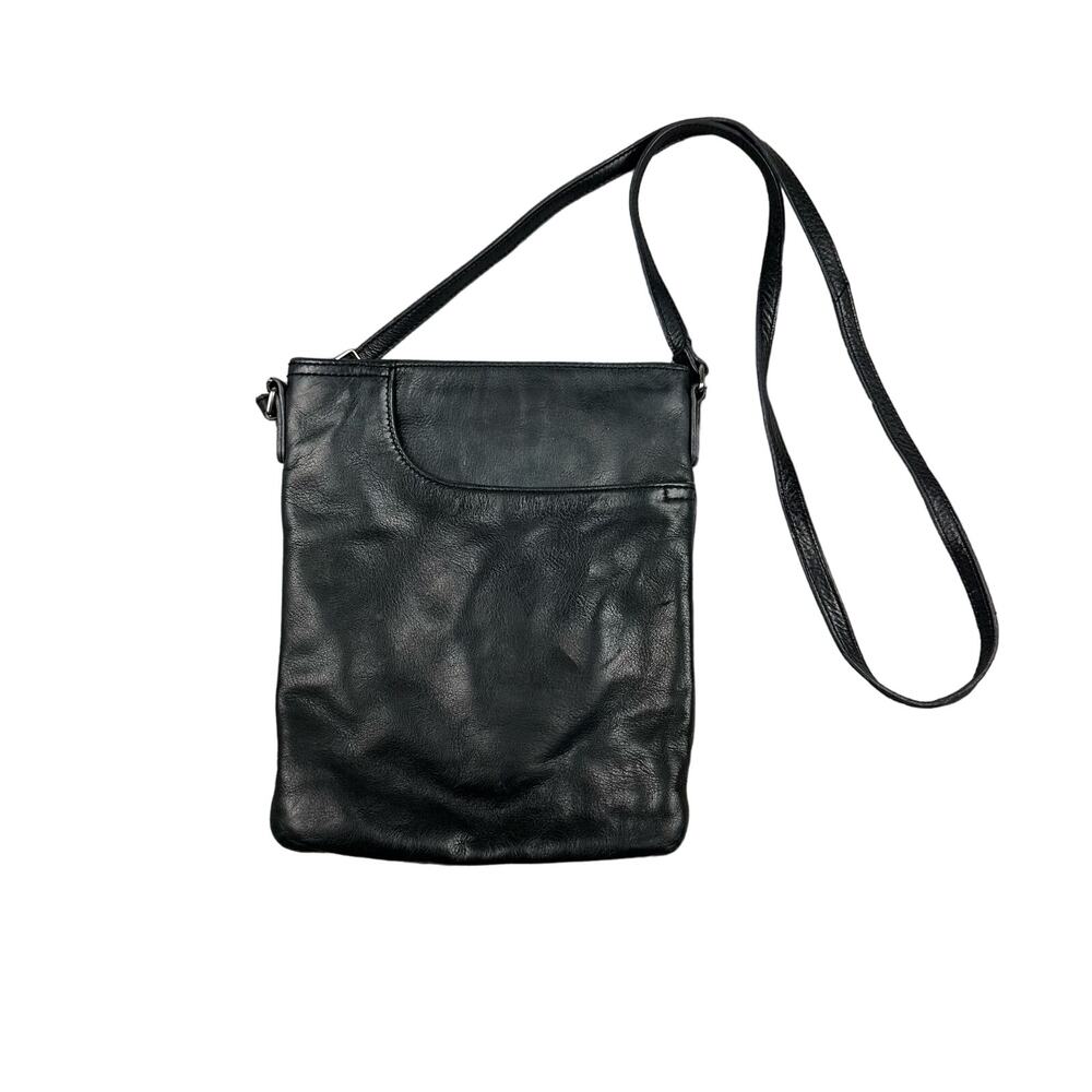 Margot‎ New York Black Radley Pebbled Leather Crossbody Bag